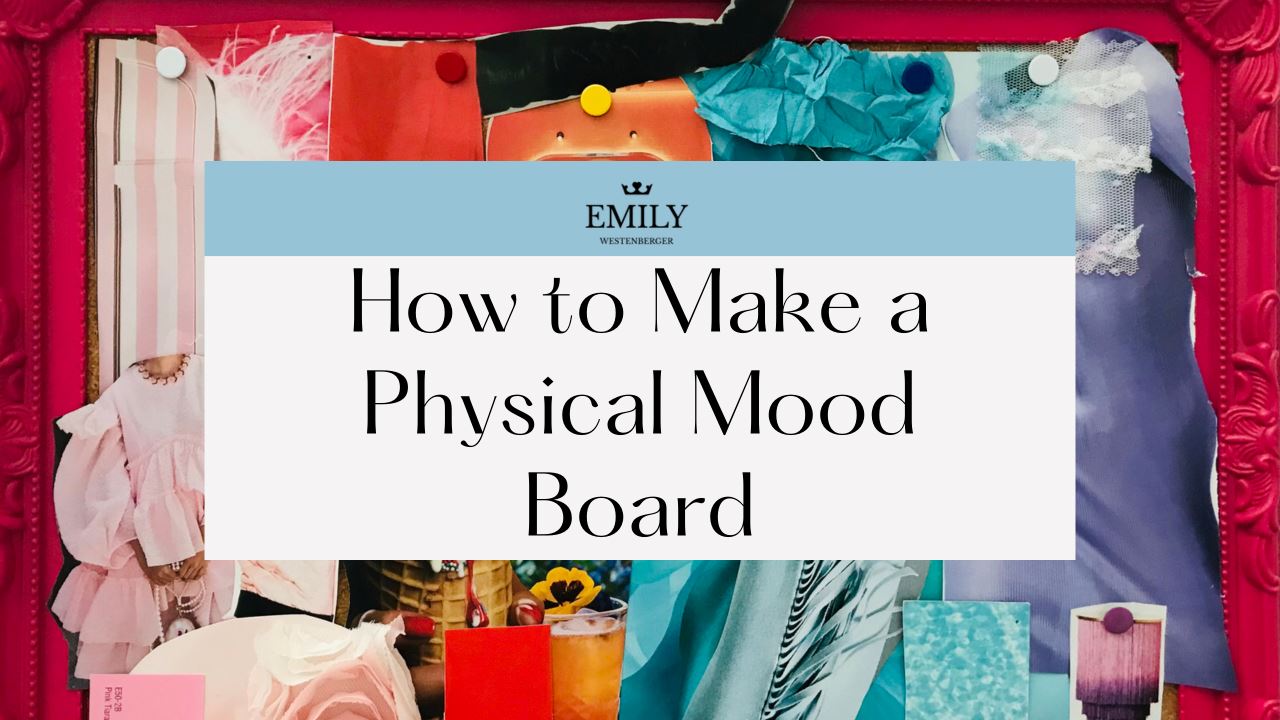 Watch Me Make a Physical Mood Board | Fashion Design Process