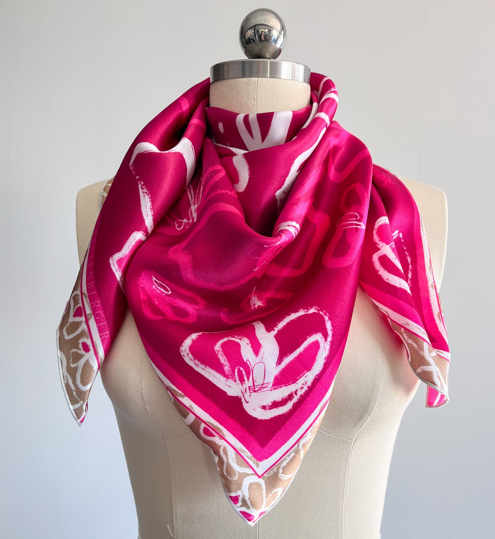 イラン、シルクラグ/サイズ:42x100cm....ir34. Elysées Scarf | Made to Order Silk Scarf – Emily Westenberger