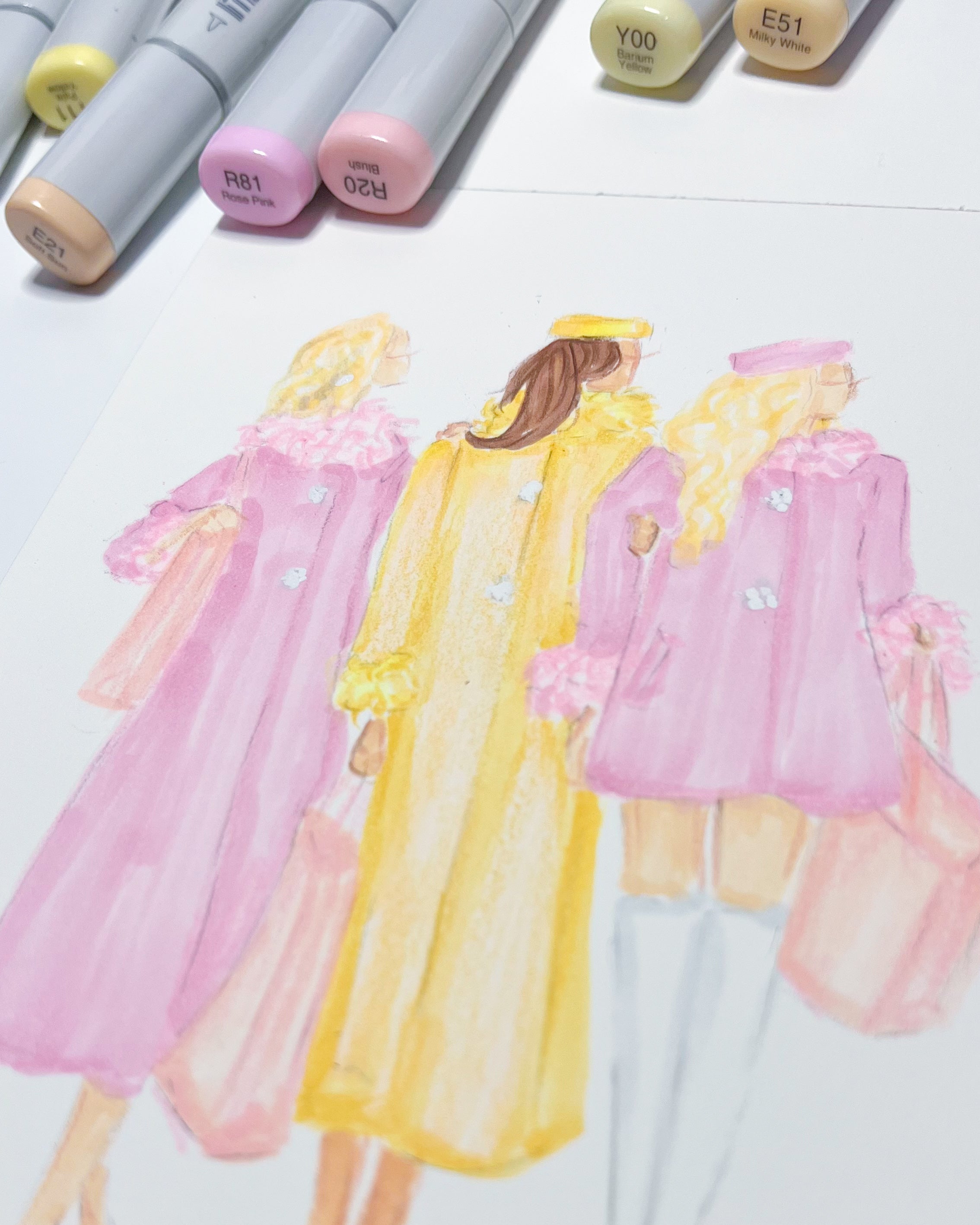 Custom Abstract Fashion Illustration | Minimalist Personalized