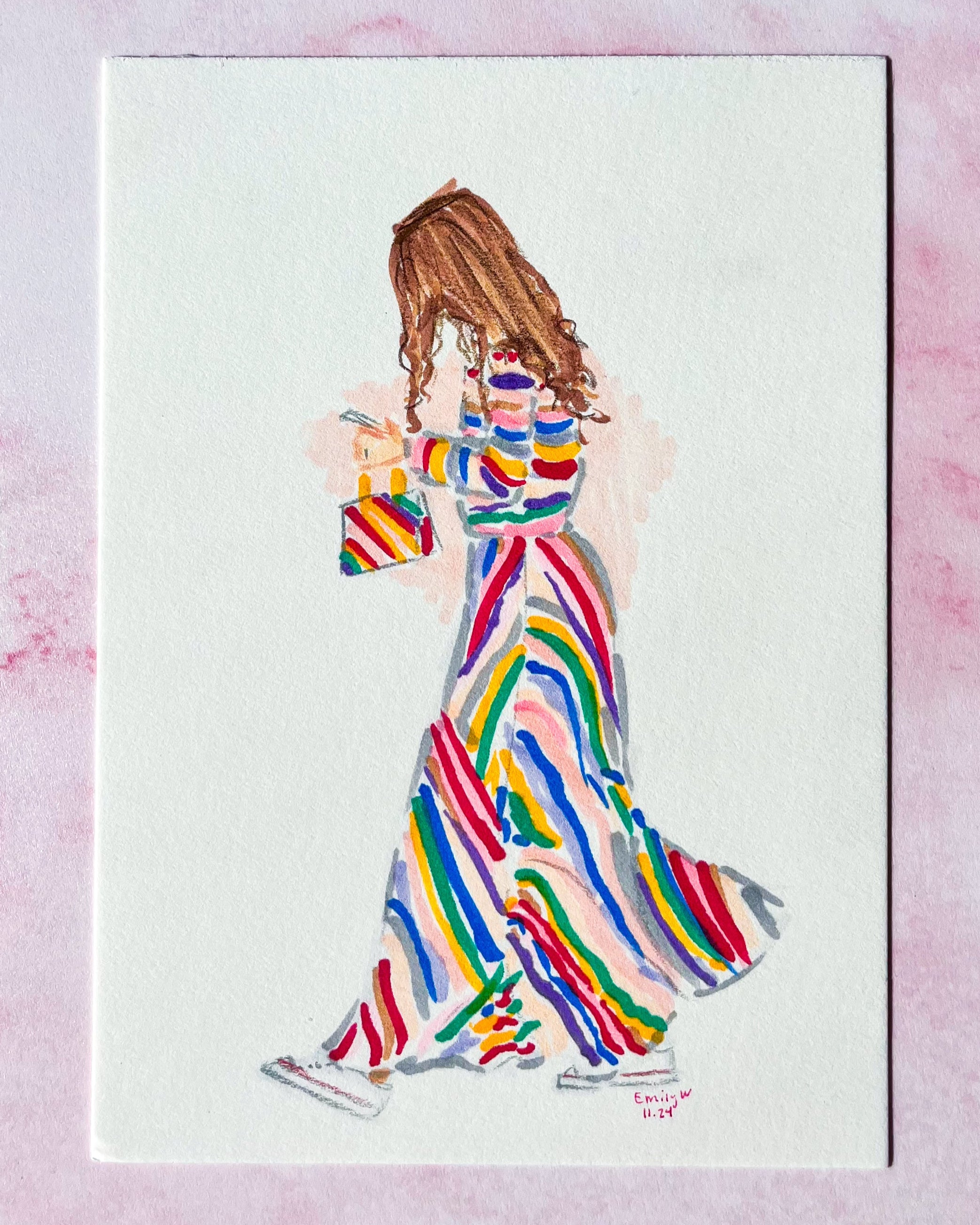 Custom Abstract Fashion Illustration | Minimalist Personalized