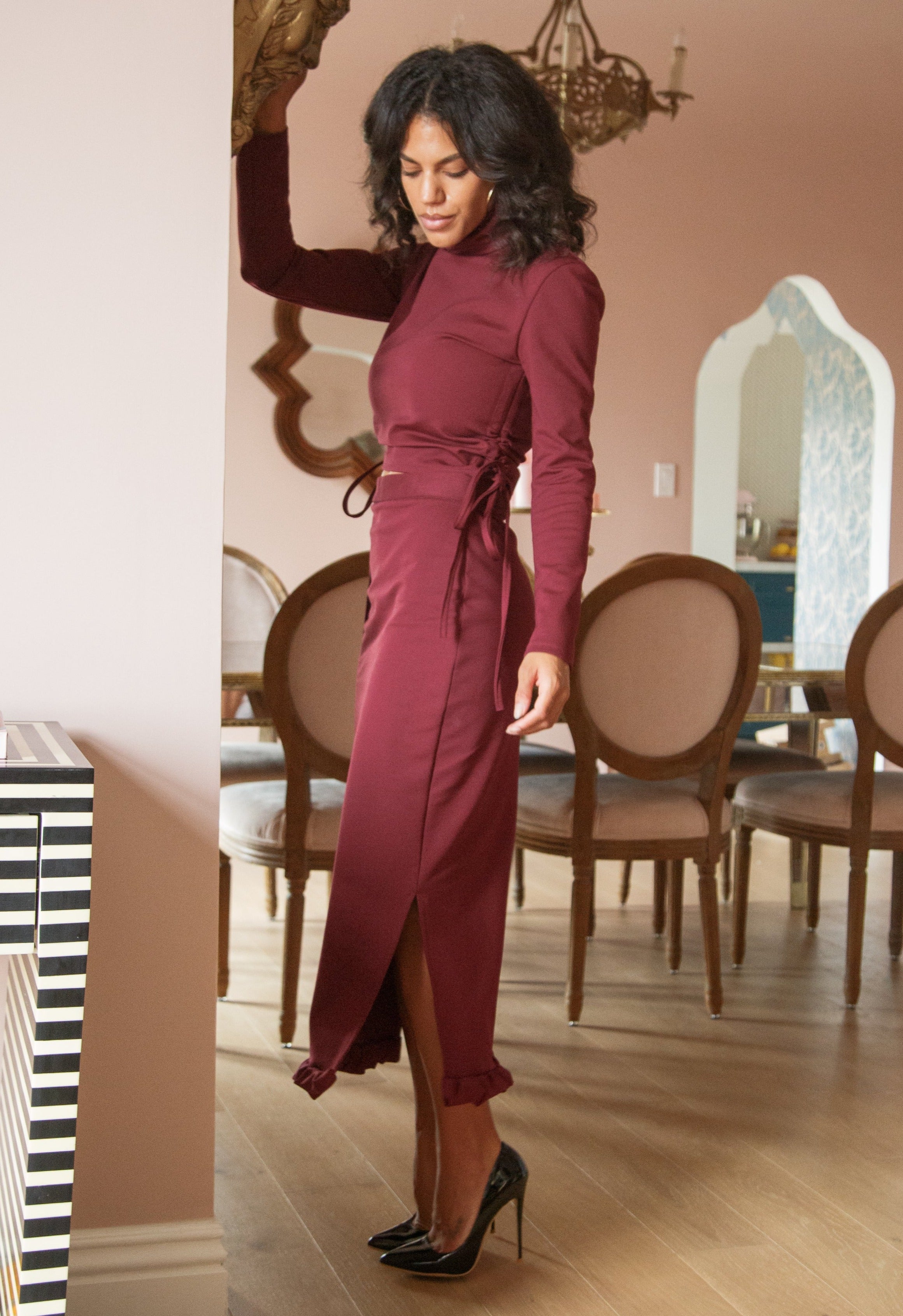 ruffle skirt set - slow fashion label