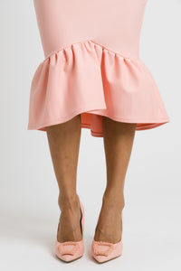 blush pink skirt - emily westenberger the label